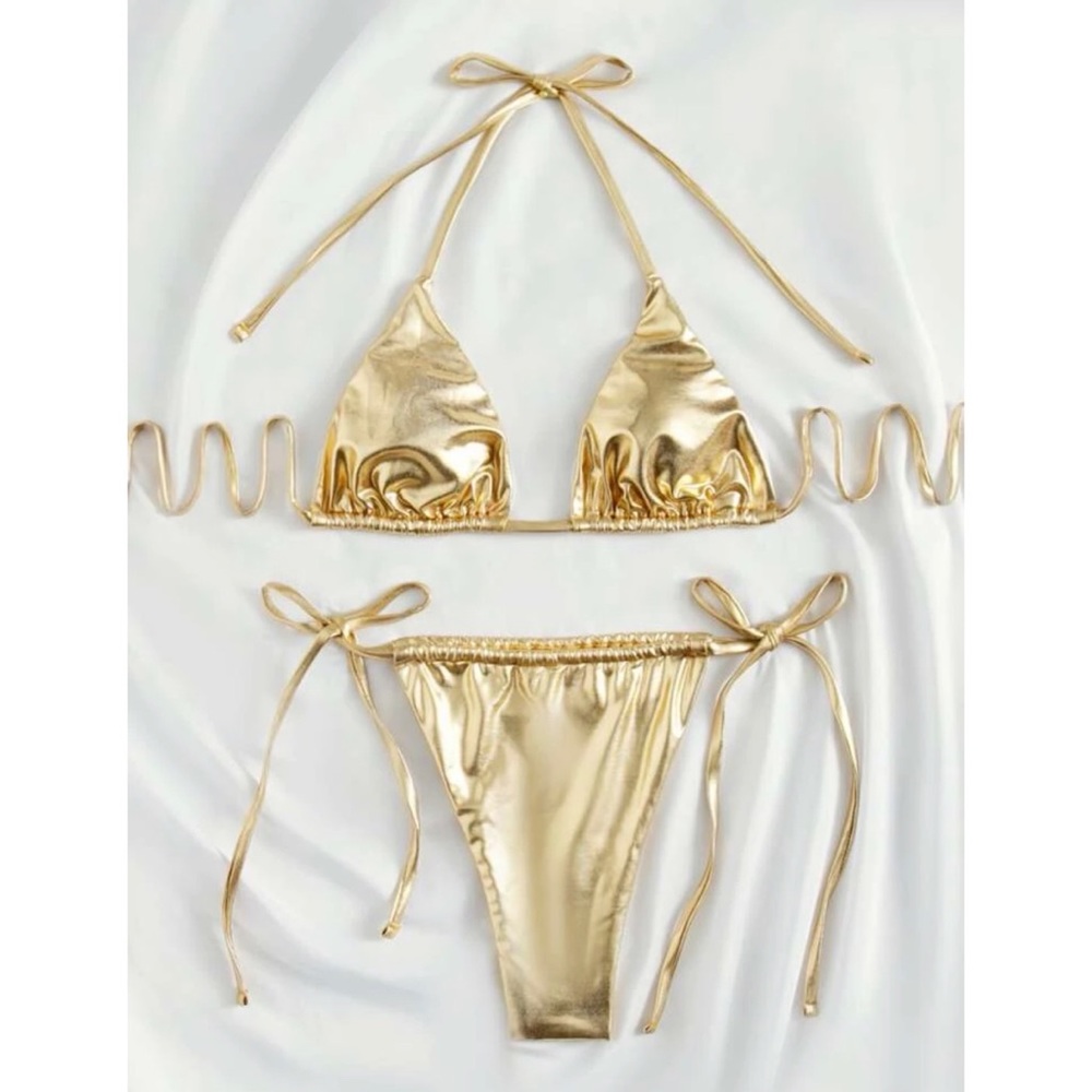 Gold Brazilian Bikini